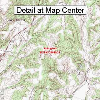 USGS Topographic Quadrangle Map   Arlington, Kentucky (Folded 