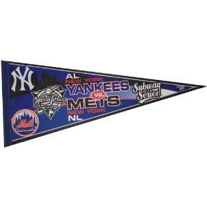   2000 Subway Series Mets Vs. Yankees Pennant Flag 