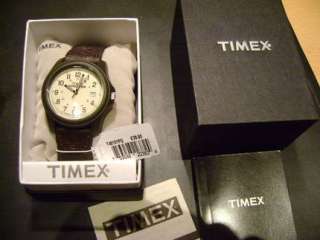 TIMEX EXPEDITION Camper T49101 Lederarmband braun Outdoor Uhr in 