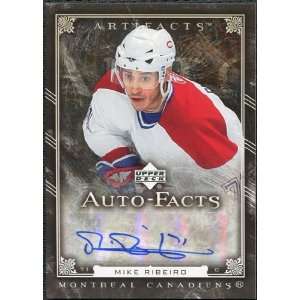   Artifacts Autofacts #AFRO Mike Ribeiro Autograph Sports Collectibles