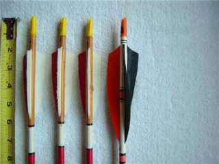   NOS 60# WOOD ARROWS FOR LONG OR RECURVE BOW NEW OLD STOCK  