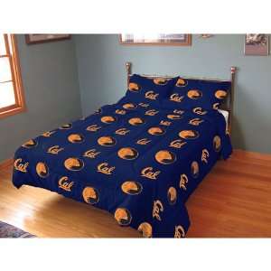  Cal Golden Bears NCAA Comforter Set (Rotary Solid) Sports 