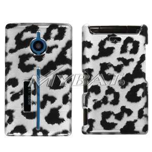   Black Leopard 2D Silver Skin Phone Protector Cover 