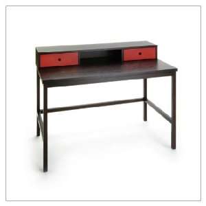   Desk and Drawers, finish  Wenge Stain; drawers  Red