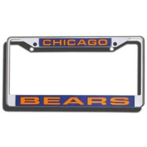 Chicago Bears Laser Cut Chrome License Plate Frame  Sports 