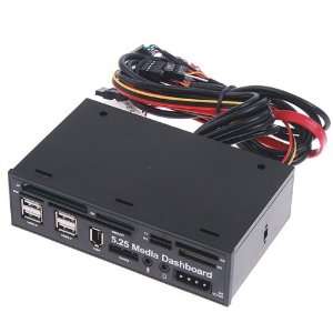  5.25 PC Media Dashboard Multi function Front Panel Card 