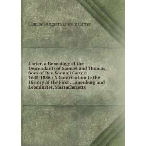 Genealogy of the Descendants of Samuel and Thomas, Sons of Rev. Samuel 