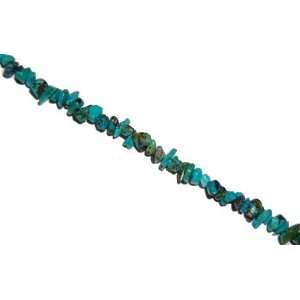  Blue natural turquoise chips, sold per 36 inch strand 