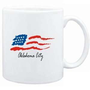  Mug White  Oklahoma City   US Flag  Usa Cities Sports 