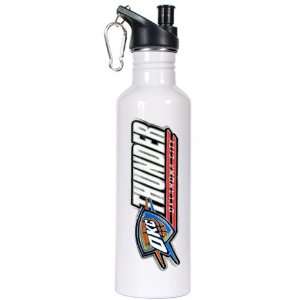  Oklahoma City Thunder 26oz Stainless Steel Water Bottle (White 