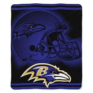 Baltimore Ravens 50x60 Tonal Helmet Style Royal Plush Raschel Throw 