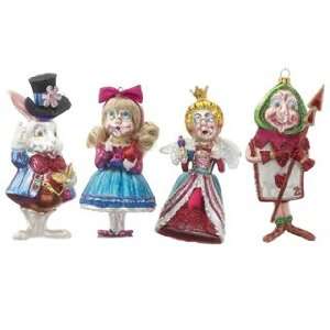  Personalized Alice in Wonderland   Set of 4 Christmas 