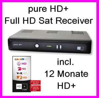 Homecast pure HD+ Sat Receiver incl.HD+Karte für 1 Jahr 8809217240030 
