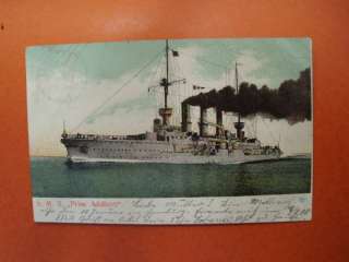 Ansichtskarte S.M.S. Prinz Adalbert 1906  