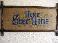 Victorian Motto Home Sweet Home  