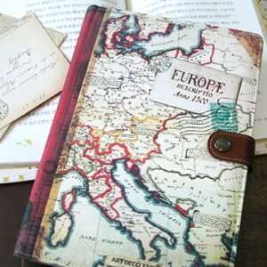  Retro Book Cover   Euro Map