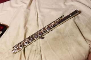 Yamaha YFL 481H Solid Silver Flute Open Holes VERY NICE  