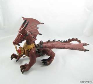 Mega Bloks Complete Red Dragon ~ Craigfire ~ With Red Crystal 