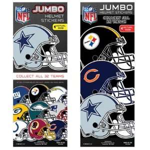  NFL Football Jumbo Helmet Vending Stickers Sports 