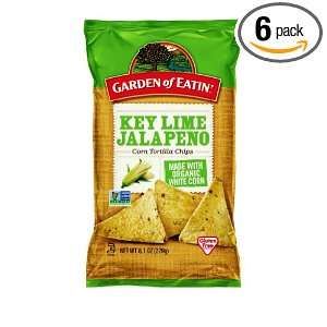   of Eatin Tortilla Chips, Key Lime and Jalapeno, 8.1 Ounce (Pack of 6