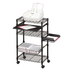  Mobile Wire Cart Black