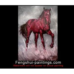   Horse, Abstract Art Painting, Art on Canvas Oil Paintings Horses c0608