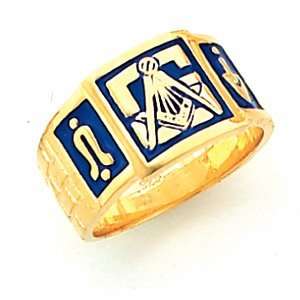  Blue Lodge Ring   Vermeil/Yellow Gold Filled Jewelry