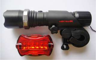 ZOOMABLE 7W CREE LED 500L 18650 Flashlight Torch Lamp Charger Bicycle 
