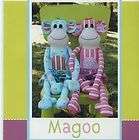 MELLY & ME Fabric Monkey Softie MAGOO Soft Toy PATTERN