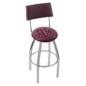  Texas A&M University Steel Logo Stool with Back and L8C4 