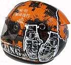 Nikko Motorradhe​lm Motorrad Helm Orange Grenade Gr.M XL