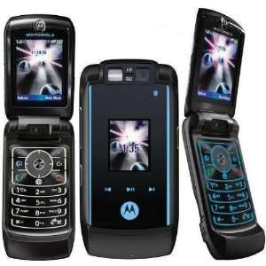  Motorola RAZR V6 MAXX Licorice Black Phone (Unlocked, Intl 