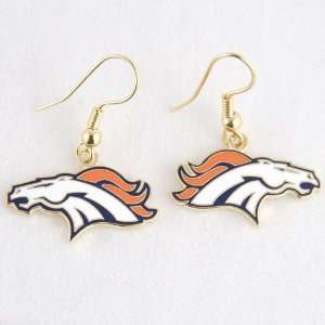  Denver Broncos Logo Wire Earrings