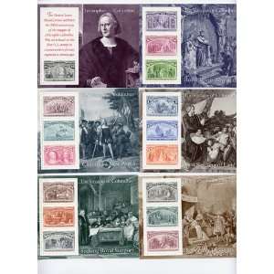    The Voyages of Columbus US Postal Souvenir Sheets 