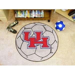  University of Houston Soccer Ball Rug