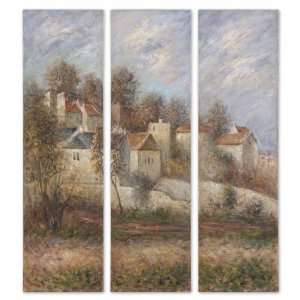   Panels (Set of 3) Frameless Hand Painted Oil Painting Hanging Wall