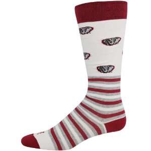   Alabama Crimson Tide White Striped Logo Tube Socks