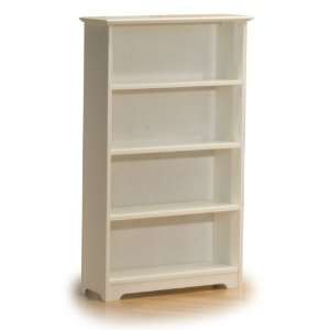  Windsor 4 Tier Hardwood Bookcase (White)