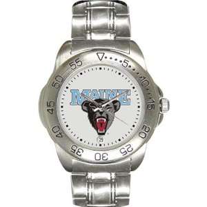  Maine Black Bears Mens Gameday Sport Watch w/Stainless Steel Band 