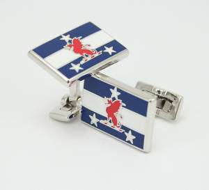 Beta Theta Pi cuff links with dragon & official colors  