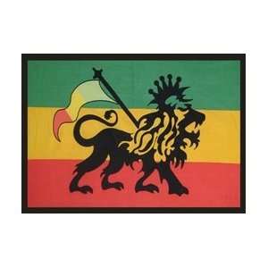  Rasta Lion Flag   Tapestry