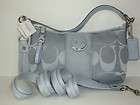 NWT_Coach Signature Stripe Demi Crossbody 17439 SV/Grey