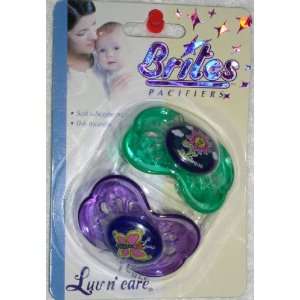  Luv n Care 2 Pack Silicone Pacifier   Brites 0 6 Months 