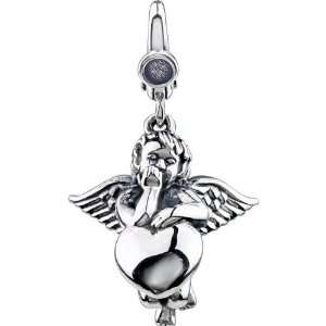    Jewelry Locker Sterling Silver Angel with Heart Charm Jewelry