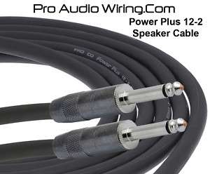 PRO CO 12 2 Speaker Cable G&H Black & Nickel Plugs (4)  