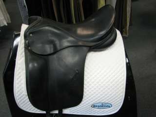 Used Schleese Custom Dressage Saddle 17.5 Black  