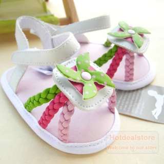 New Infant Toddler Baby Girls Faux Leather Windmill Shoes Sandals 3 