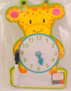 Giraffe LEARNING CLOCK Kindergarten Math Teacher Time  