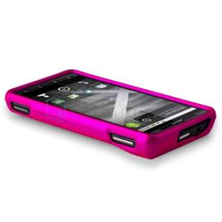 Pink+Leopard Hard Case Cover For Motorola Droid X Phone  