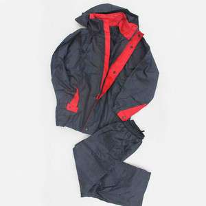 Youth Jacket & Pants Rain Wind Proof New Black Blue  